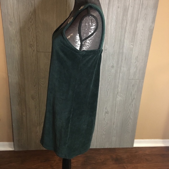 Wild Fable Green Corduroy Overall Dress Size L - Picture 4 of 8